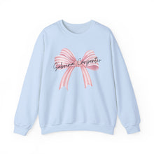 Load image into Gallery viewer, Sabrina Carpenter Trending Bow Sweatshirt, Unisex Sweatshirt, Crewneck Jumper, Oversized Pullover, Cozy Sweater, Gift for Music Fans