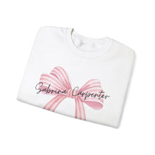 Load image into Gallery viewer, Sabrina Carpenter Trending Bow Sweatshirt, Unisex Sweatshirt, Crewneck Jumper, Oversized Pullover, Cozy Sweater, Gift for Music Fans
