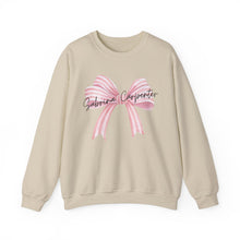 Load image into Gallery viewer, Sabrina Carpenter Trending Bow Sweatshirt, Unisex Sweatshirt, Crewneck Jumper, Oversized Pullover, Cozy Sweater, Gift for Music Fans