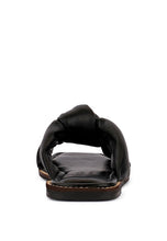 Load image into Gallery viewer, CHUBS Tan Puffy Strap Sliders Flat