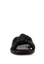 Load image into Gallery viewer, CHUBS Tan Puffy Strap Sliders Flat