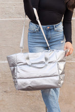 Load image into Gallery viewer, Metallic Puffer Tote