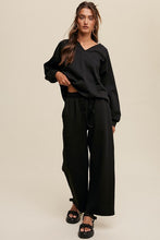 Load image into Gallery viewer, V-neck Sweatshirt and Pants Set