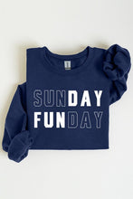 Load image into Gallery viewer, Sunday Funday Graphic Fleece Sweatshirts