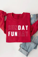 Load image into Gallery viewer, Sunday Funday Graphic Fleece Sweatshirts