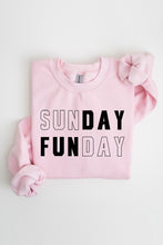 Load image into Gallery viewer, Sunday Funday Graphic Fleece Sweatshirts