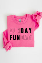 Load image into Gallery viewer, Sunday Funday Graphic Fleece Sweatshirts