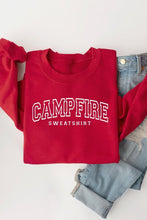Load image into Gallery viewer, Campfire Sweatshirt Graphic Fleece Sweatshirts