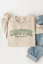 Load image into Gallery viewer, Campfire Sweatshirt Graphic Fleece Sweatshirts