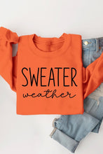 Load image into Gallery viewer, Sweater Weather Graphic Fleece Sweatshirts