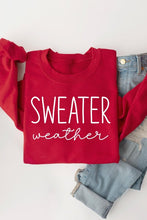 Load image into Gallery viewer, Sweater Weather Graphic Fleece Sweatshirts