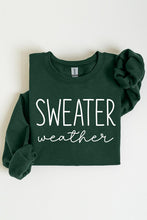 Load image into Gallery viewer, Sweater Weather Graphic Fleece Sweatshirts