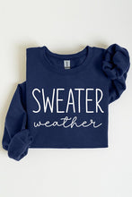 Load image into Gallery viewer, Sweater Weather Graphic Fleece Sweatshirts