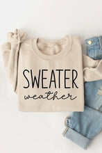 Load image into Gallery viewer, Sweater Weather Graphic Fleece Sweatshirts