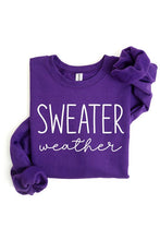 Load image into Gallery viewer, Sweater Weather Graphic Fleece Sweatshirts
