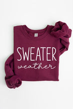 Load image into Gallery viewer, Sweater Weather Graphic Fleece Sweatshirts