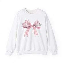 Load image into Gallery viewer, Sabrina Carpenter Trending Bow Sweatshirt, Unisex Sweatshirt, Crewneck Jumper, Oversized Pullover, Cozy Sweater, Gift for Music Fans