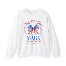 Load image into Gallery viewer, Trump MAGA 2024 Election Printed Sweatshirt - Political Graphic Unisex Crewneck Jumper, Conservative Apparel, Patriotic Clothing, USA