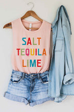 Load image into Gallery viewer, SALT TEQUILA LIME GRAPHIC MUSCLE TANK