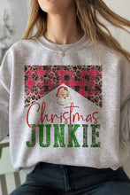 Load image into Gallery viewer, CHRISTMAS JUNKIE GRAPHIC PLUS SIZE SWEATSHIRT