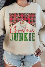 Load image into Gallery viewer, CHRISTMAS JUNKIE GRAPHIC PLUS SIZE SWEATSHIRT