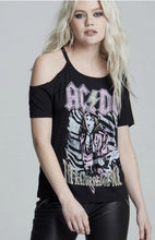 Load image into Gallery viewer, AC/DC Razors Edge Tour Cold Shoulder Tee