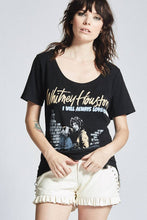 Load image into Gallery viewer, Whitney Houston Vintage Scoop Neck Tee