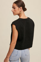 Load image into Gallery viewer, Soft Touch Cropped Knit Vest