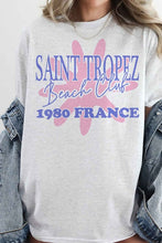 Load image into Gallery viewer, Saint Tropez Beach Club Oversized Graphic Tee