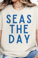 Load image into Gallery viewer, SEAS THE DAY GRAPHIC TEE