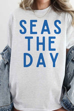 Load image into Gallery viewer, SEAS THE DAY OVERSIZED GRAPHIC TEE