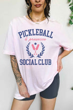 Load image into Gallery viewer, Pickleball And Prosecco Oversized Graphic Tee