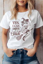 Load image into Gallery viewer, Yes I Can Drive a Stick, Halloween Graphic Tee