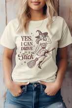 Load image into Gallery viewer, Yes I Can Drive a Stick, Halloween Graphic Tee