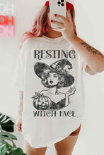 Load image into Gallery viewer, RESTING WITCH HALLOWEEN OVERSIZED GRAPHIC TEE