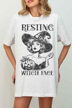 Load image into Gallery viewer, RESTING WITCH HALLOWEEN OVERSIZED GRAPHIC TEE