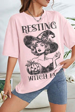 Load image into Gallery viewer, RESTING WITCH HALLOWEEN OVERSIZED GRAPHIC TEE