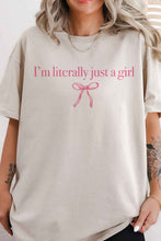 Load image into Gallery viewer, Literally Just A Girl Oversized Graphic Tee