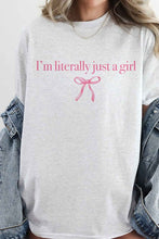 Load image into Gallery viewer, Literally Just A Girl Oversized Graphic Tee