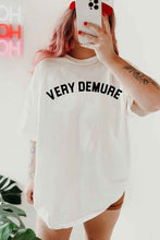 Load image into Gallery viewer, VERY DEMURE OVERSIZED GRAPHIC TEE