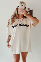 Load image into Gallery viewer, VERY DEMURE OVERSIZED GRAPHIC TEE