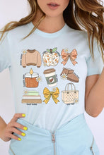 Load image into Gallery viewer, Fall Girly Doodle Graphic Tee