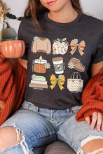 Load image into Gallery viewer, Fall Girly Doodle Graphic Tee