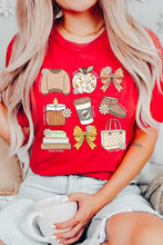 Load image into Gallery viewer, Fall Girly Doodle Graphic Tee