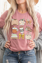 Load image into Gallery viewer, Fall Girly Doodle Graphic Tee