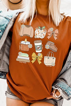 Load image into Gallery viewer, Fall Girly Doodle Graphic Tee