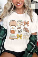 Load image into Gallery viewer, Fall Girly Doodle Graphic Tee