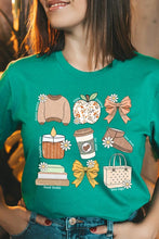 Load image into Gallery viewer, Fall Girly Doodle Graphic Tee