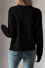 Load image into Gallery viewer, Hollow Knit Drop Shoulder Cardigan