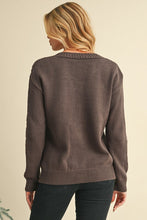 Load image into Gallery viewer, Hollow Knit Drop Shoulder Cardigan